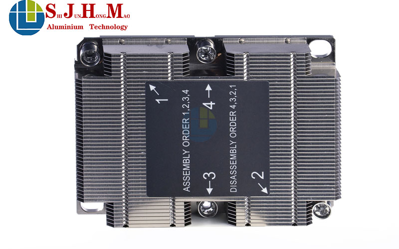 High Power Aluminum Extruded Heatsink For Service System