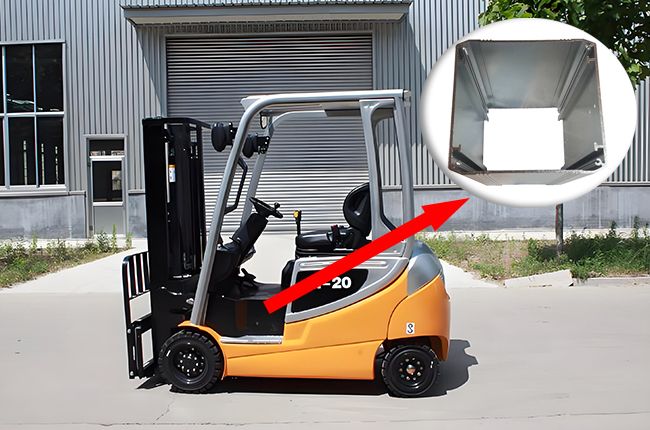 Electric forklift battery aluminum alloy shell