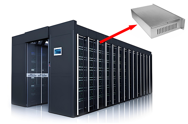 Data center inverter aluminum alloy enclosure