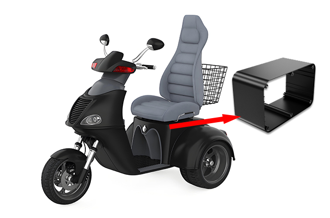 Electric bicycle battery aluminum alloy shell
