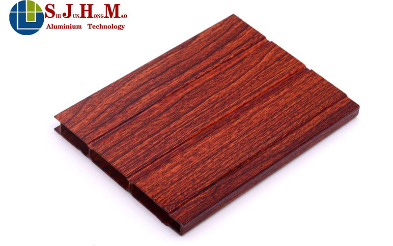 Custom Wood Grain Aluminum Profile For Kitchen Cabinet