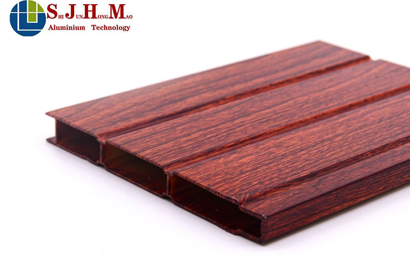 Custom Wood Grain Aluminum Profile For Kitchen Cabinet