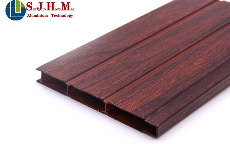 Custom Wood Grain Aluminum Profile For Kitchen Cabinet