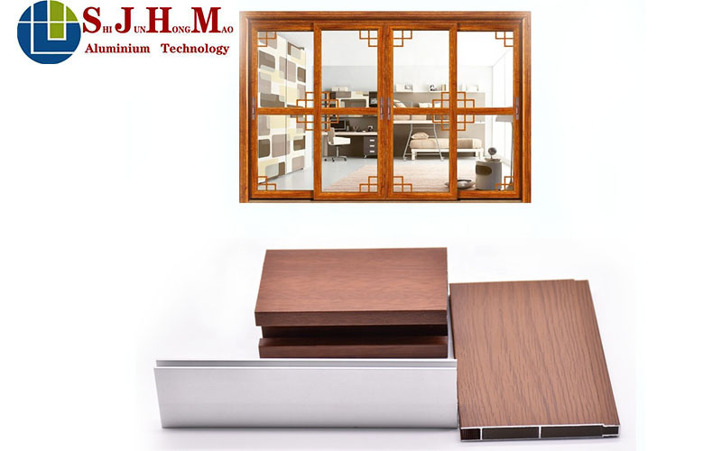 Hot Selling Wood Grain Aluminum Profile For Kitchen Cabinet