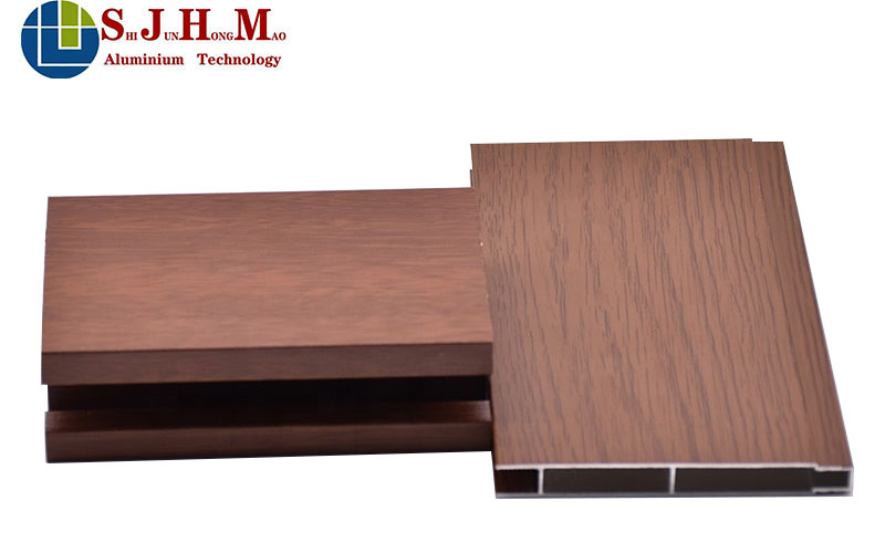 Hot Selling Wood Grain Aluminum Profile For Kitchen Cabinet