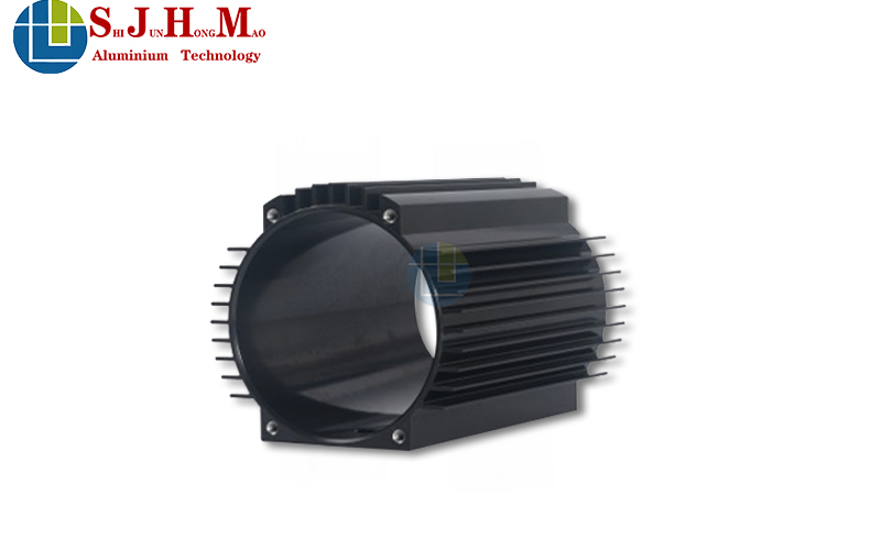 Anodized Black Cast Aluminum Motor Housing
