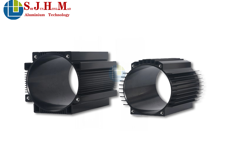 Anodized Black Cast Aluminum Motor Housing