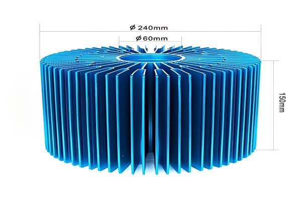 cylindrical aluminum heat sink